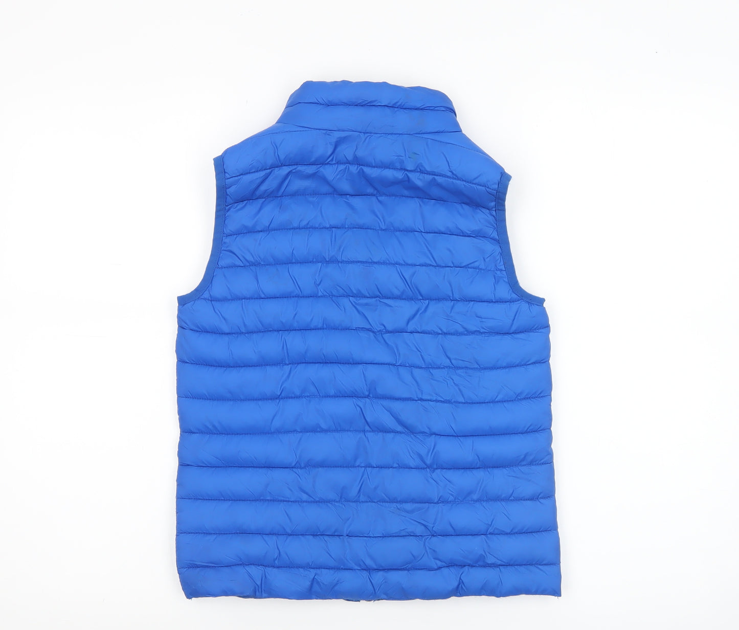Dunnes Stores Boys Blue 7-8 Years Puffer Waistcoat Lightweight Zip
