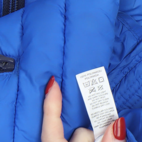 Dunnes Stores Boys Blue 7-8 Years Puffer Waistcoat Lightweight Zip