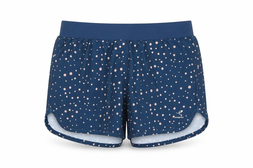 Energetics Girls Blue Polka Dot Athletic Running Shorts 10 Years