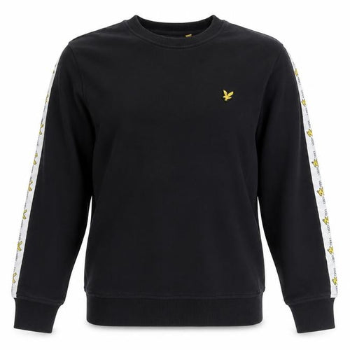 Lyle & Scott Black Cotton Crew Neck Sweatshirt Women S Logo Trim