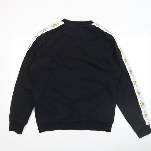 Lyle & Scott Black Cotton Crew Neck Sweatshirt Women S Logo Trim