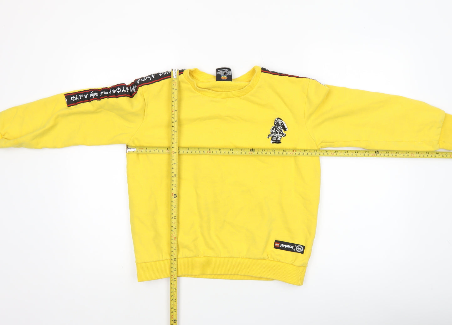 Hype Boys Yellow LEGO Ninjago Sweatshirt 13 Years Pullover Crew Neck
