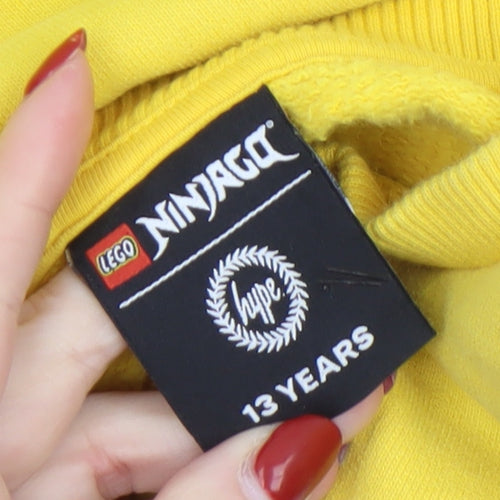Hype Boys Yellow LEGO Ninjago Sweatshirt 13 Years Pullover Crew Neck