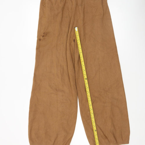 Farhi by Nicole Farhi Womens Brown Wide-Leg Knit Trousers Size 10