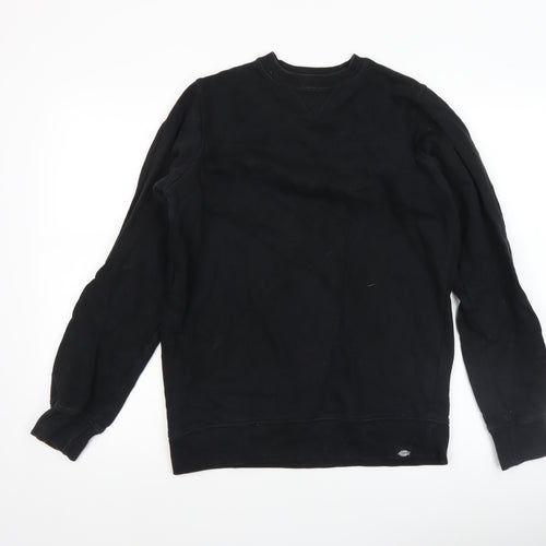 Dickies Men's Black XS Crew Neck Cotton Pullover Sweatshirt