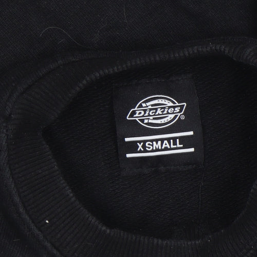 Dickies Men's Black XS Crew Neck Cotton Pullover Sweatshirt