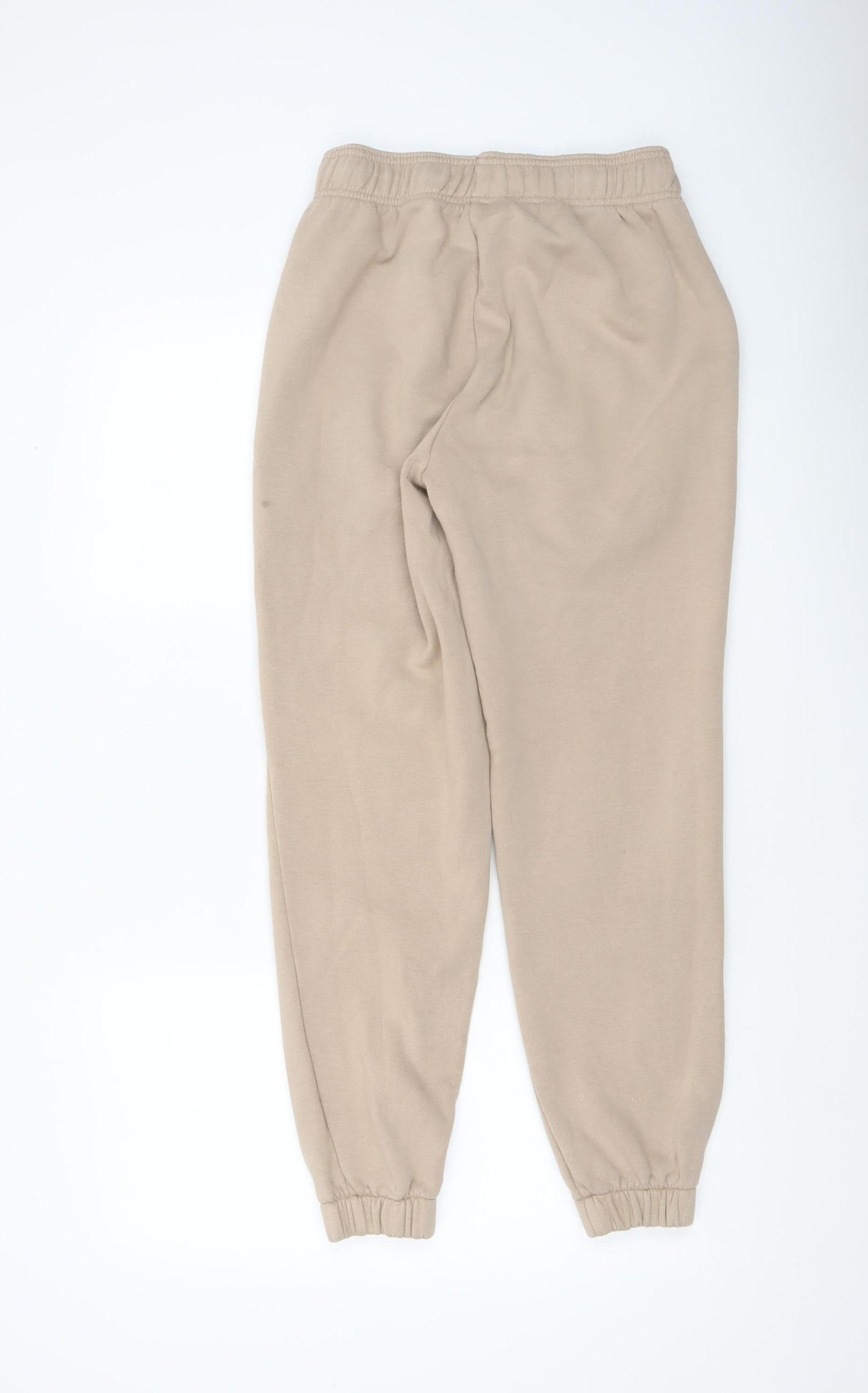 New Balance Women Beige XS Sweatpants Fleece Tapered Trousers