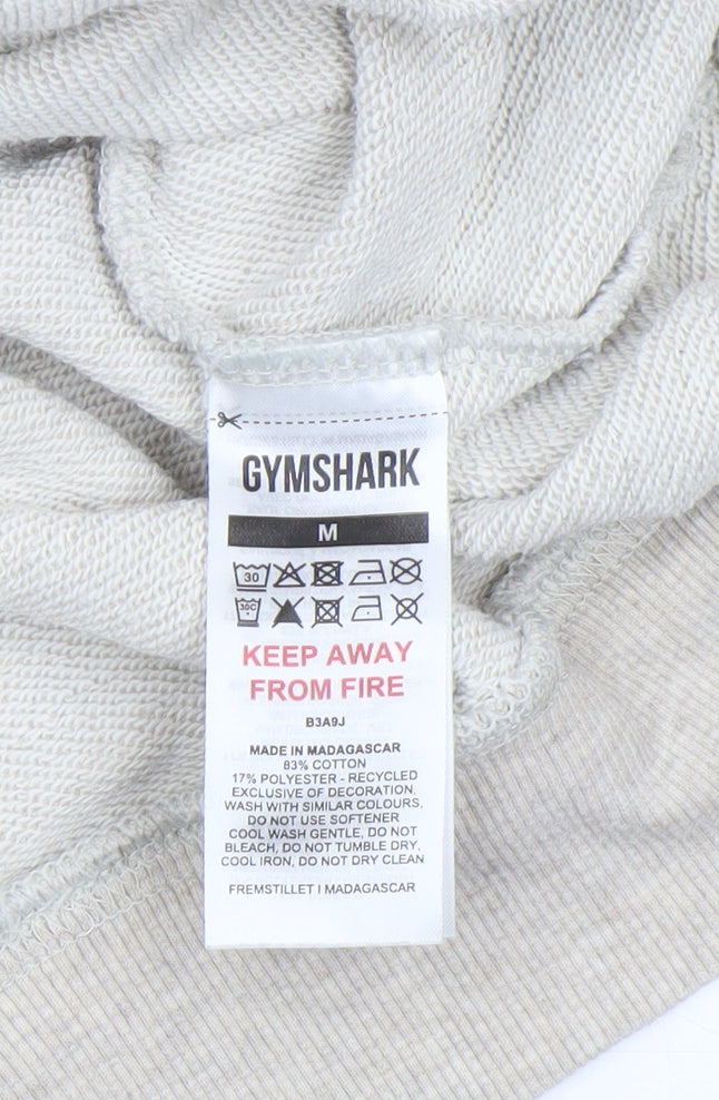 Gymshark Women Beige 1/4 Zip Pullover Sweatshirt M