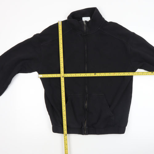 H&M Men's Black Relaxed Fit Cotton Zip Jacket Size 40