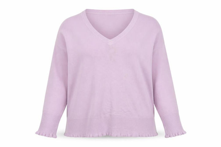 Debenhams Women’s Purple V-Neck Acrylic Jumper Size 22