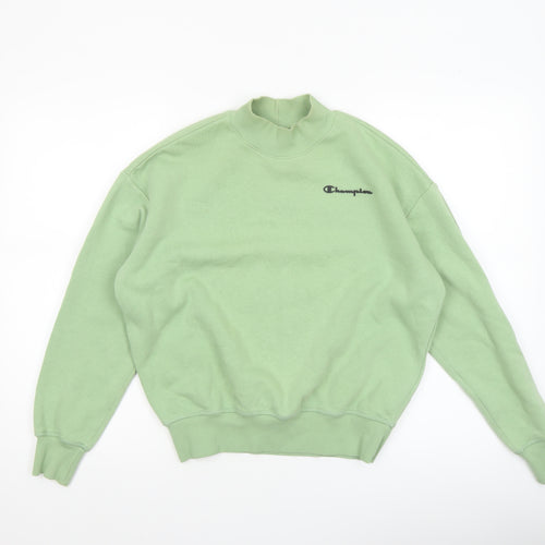 Champion Women's Green XS Pullover Sweatshirt Cotton Blend