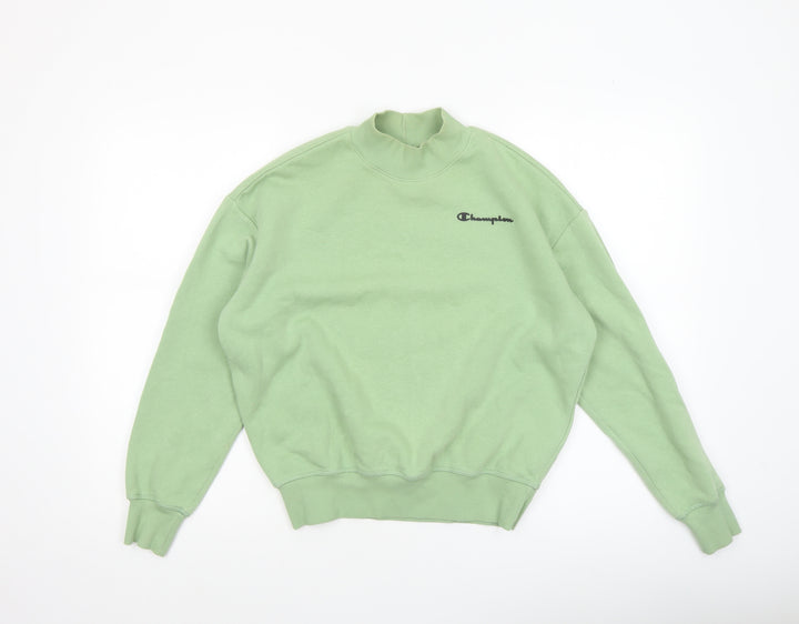 Champion Women's Green XS Pullover Sweatshirt Cotton Blend