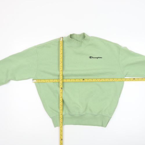 Champion Women's Green XS Pullover Sweatshirt Cotton Blend