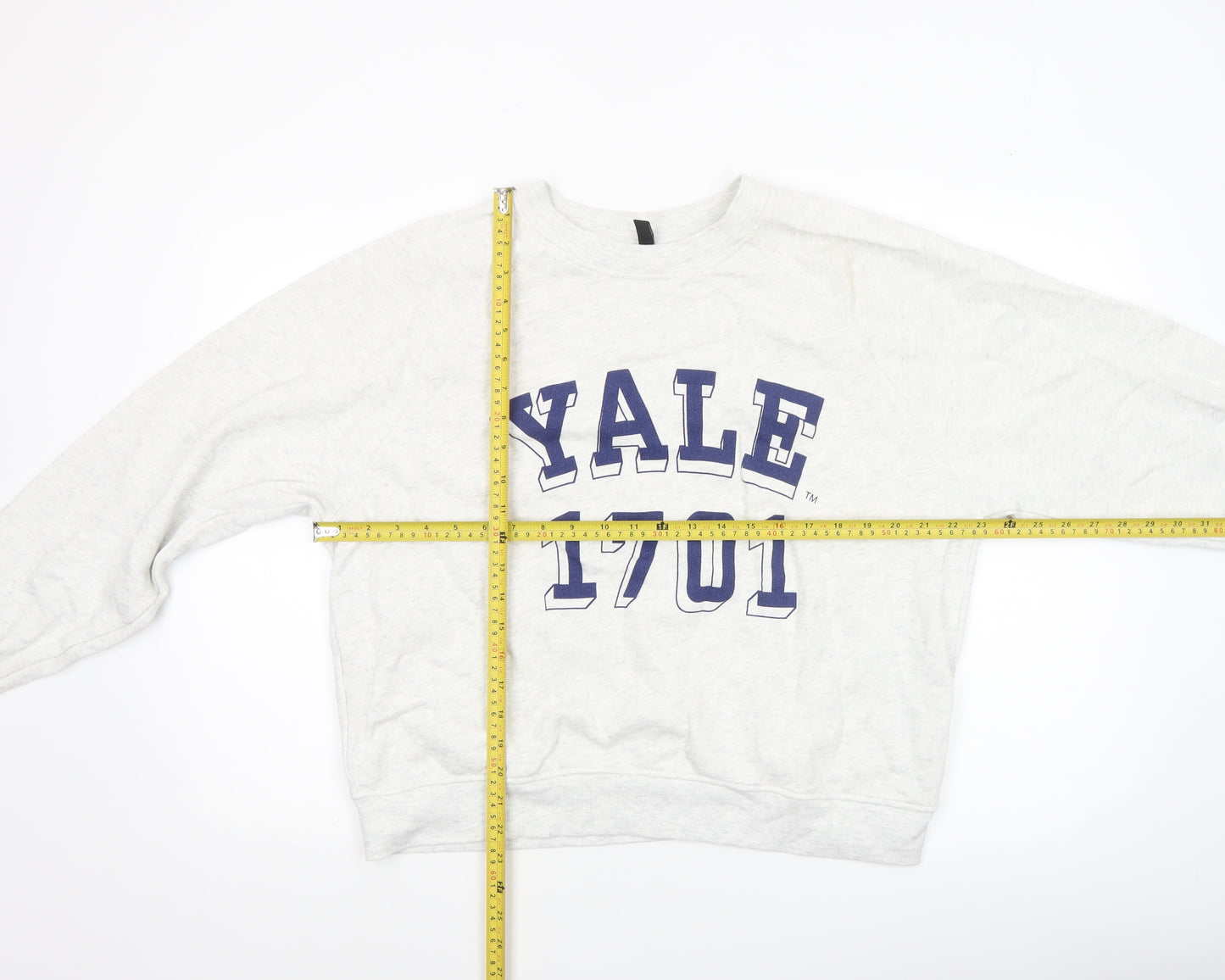 H&M Divided Women’s Grey Yale 1701 Crew Neck Cotton Sweatshirt L