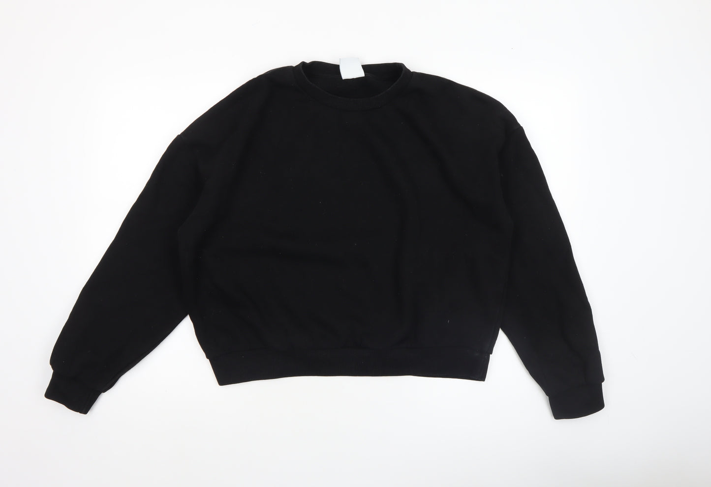 Pull & Bear Women’s Black L Sweatshirt Classic Crew Neck