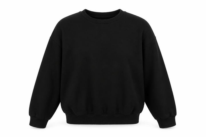 Pull&Bear Women’s Black L Sweatshirt Classic Crew Neck