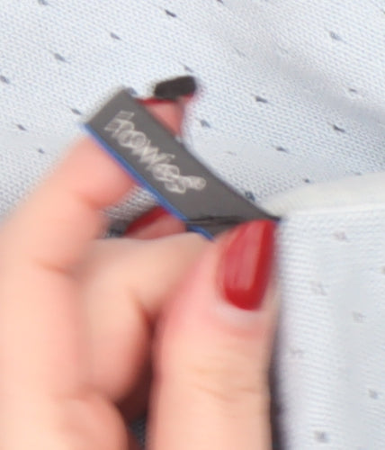 Atmosphere Women Blue Cotton Button Cardigan Size 8