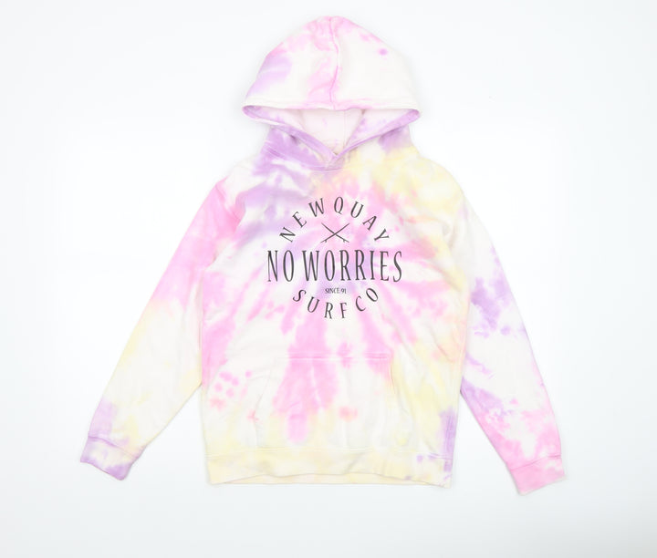 Just Hoods Girls Multicoloured Tie-Dye Pullover Hoodie 12-13 Years