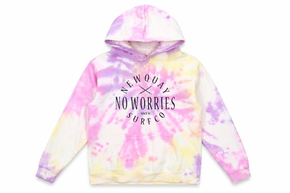 Just Hoods Girls Multicoloured Tie-Dye Pullover Hoodie 12-13 Years