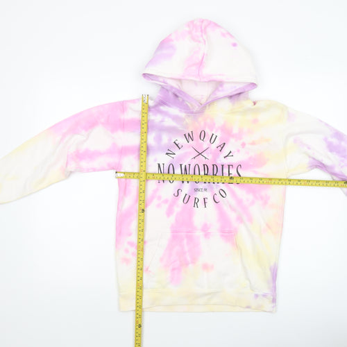 Just Hoods Girls Multicoloured Tie-Dye Pullover Hoodie 12-13 Years