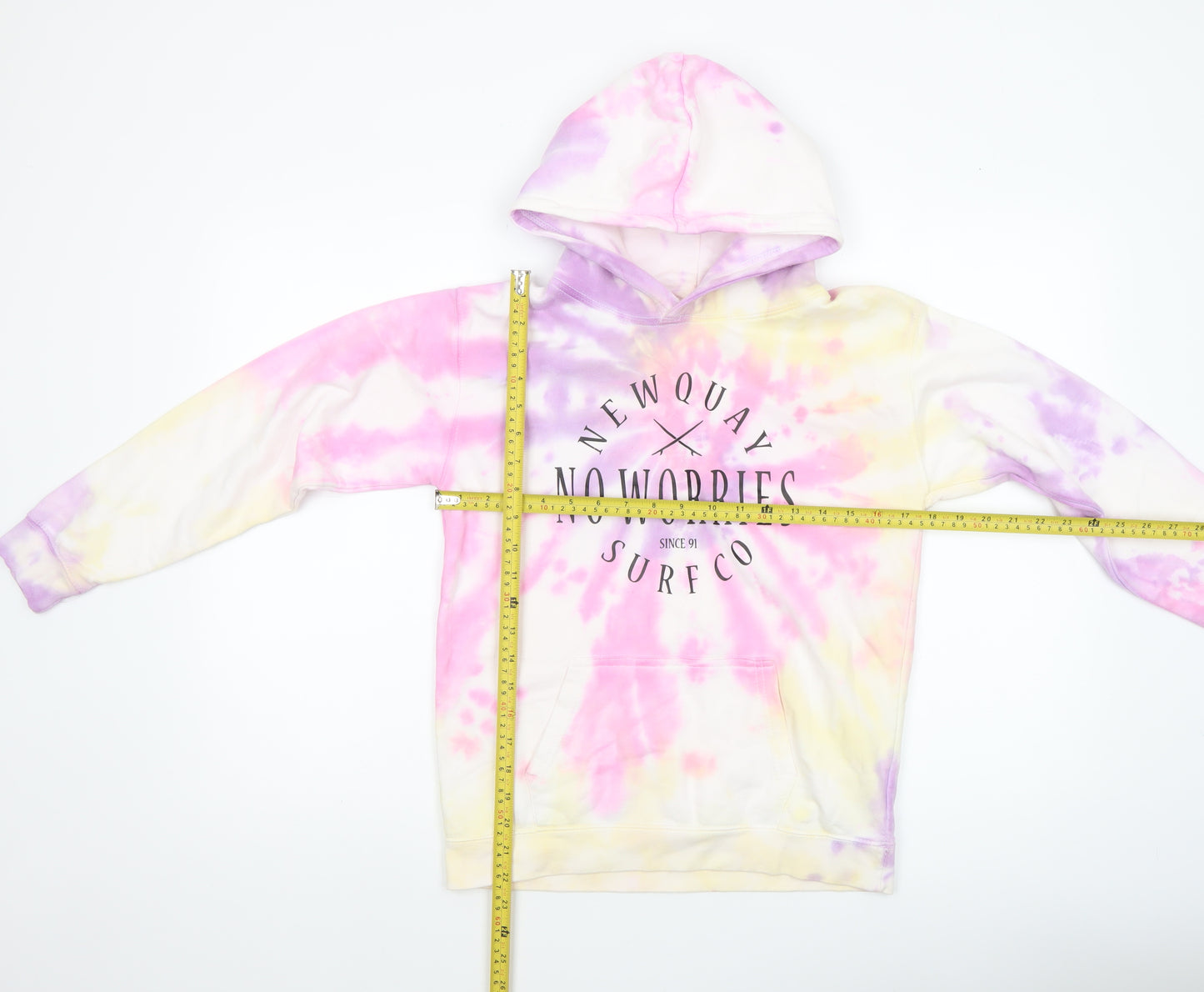 Just Hoods Girls Multicoloured Tie-Dye Pullover Hoodie 12-13 Years