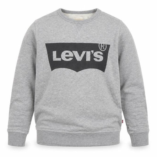 Levi's Boys Grey Logo Crew Neck Fleece Sweatshirt Size 14 Years