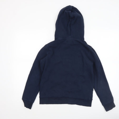 Jack & Jones Boys Navy Pullover Hoodie 12 Years Cotton Blend Graphic Print