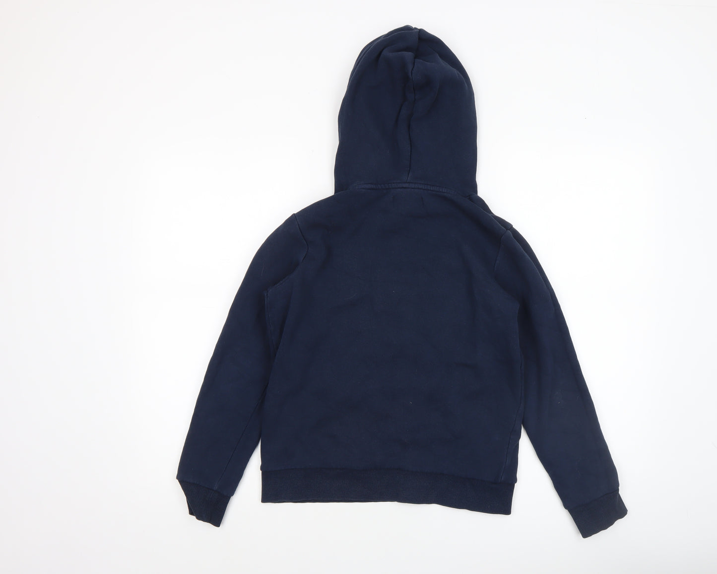 Jack & Jones Boys Navy Pullover Hoodie 12 Years Cotton Blend Graphic Print