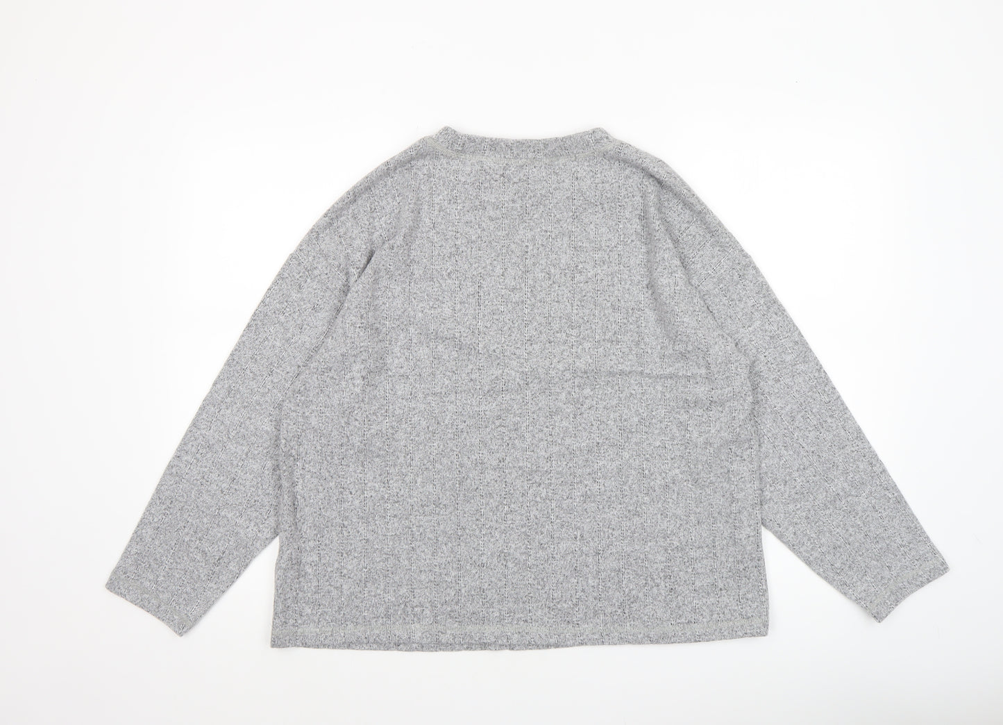 Marks and Spencer Women’s Grey Crew Neck Knit Jumper Size 18