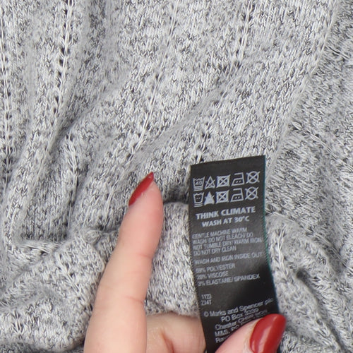 Marks and Spencer Women’s Grey Crew Neck Knit Jumper Size 18