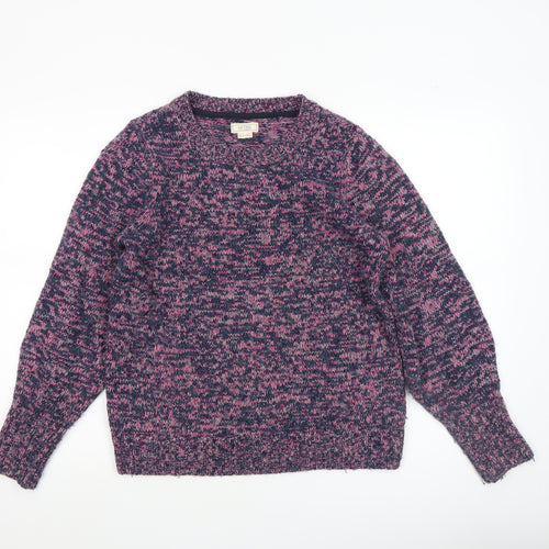 Fat Face Womens Multicoloured Cotton Blend Chunky Knit Jumper Size 8