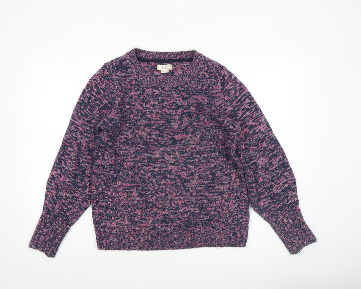 Fat Face Womens Multicoloured Cotton Blend Chunky Knit Jumper Size 8
