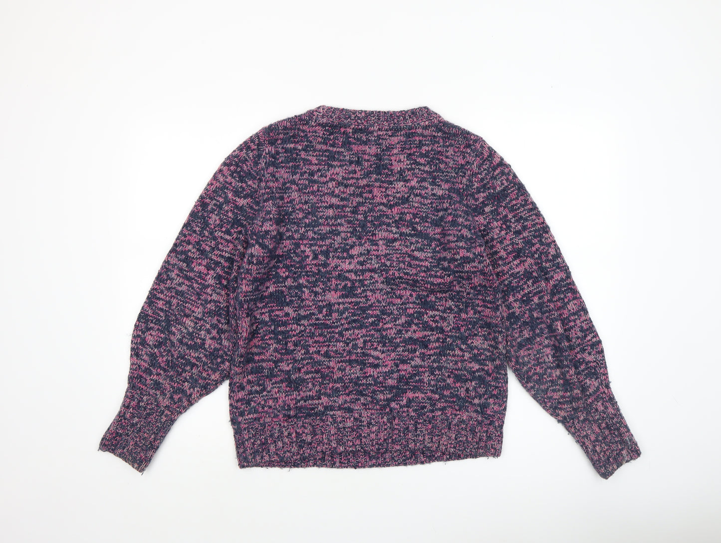 Fat Face Womens Multicoloured Cotton Blend Chunky Knit Jumper Size 8