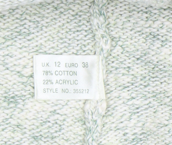 Kaliko Women’s Ivory Long Sleeve Chunky Knit Cardigan Size 12