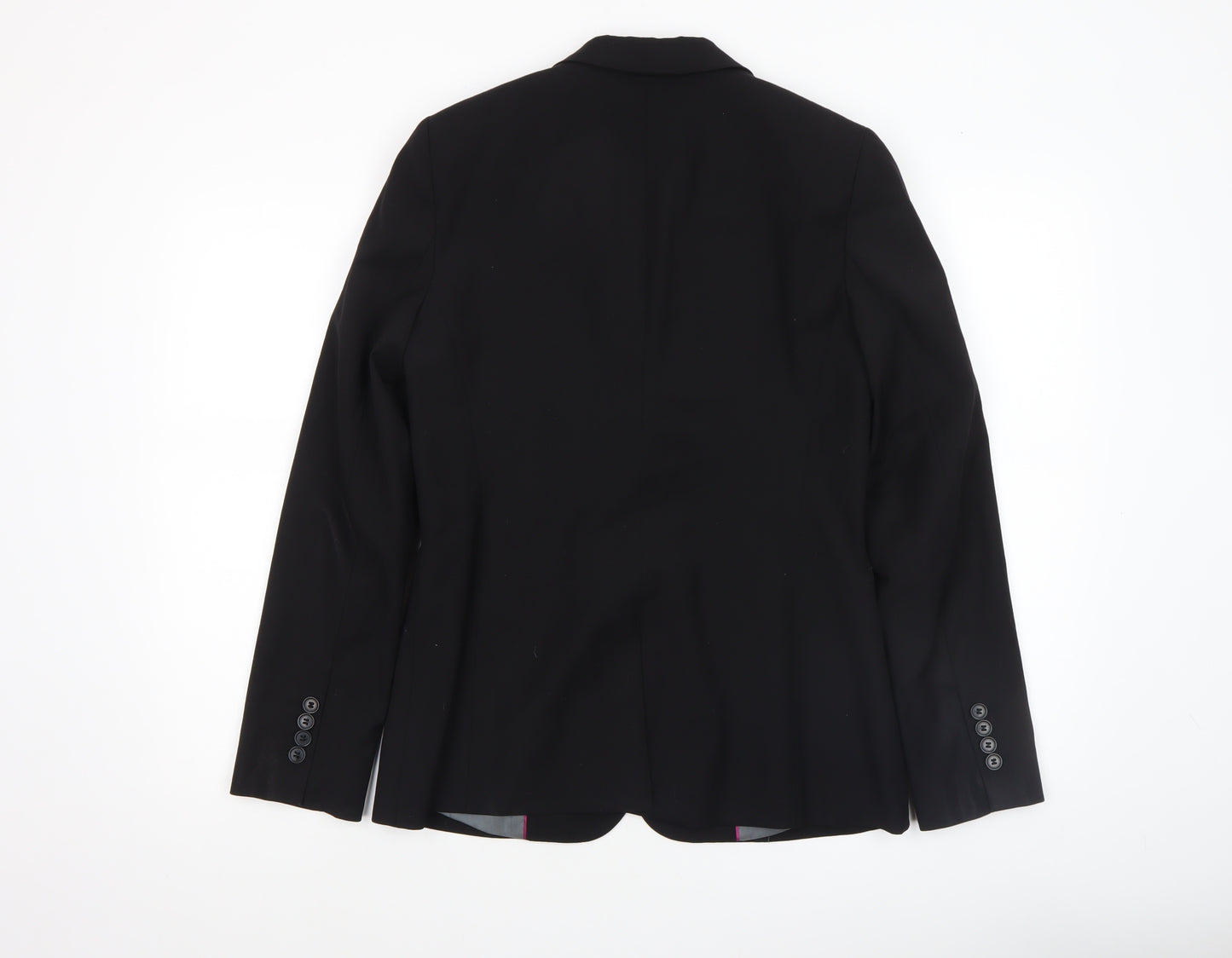 Austin Reed Women's Black Size 10 Wool Blend Single-Breasted Blazer