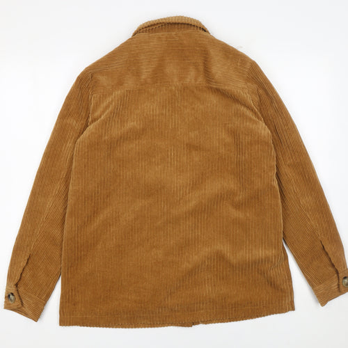 K.Zell Women Brown Corduroy Button Blazer Jacket Size S