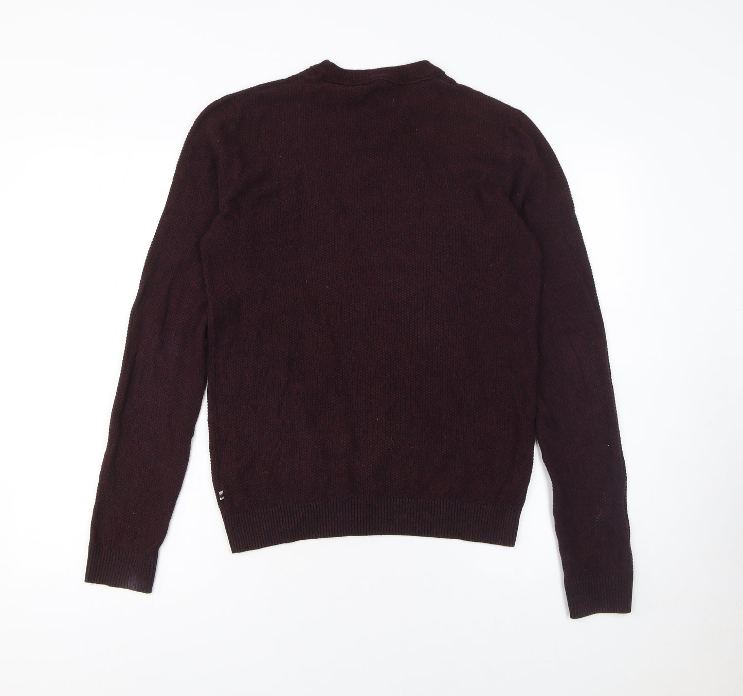 Jack & Jones Men’s Brown Cotton Crew Neck Pullover Jumper Size S