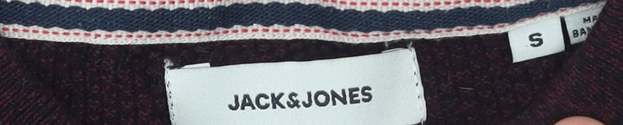 Jack & Jones Men’s Brown Cotton Crew Neck Pullover Jumper Size S