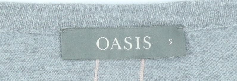 Oasis Womens Multicoloured Striped Boat Neck Jumper Size S
