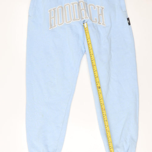 Hoodrich Women’s Blue Sweatpants S Regular Fit Cotton Blend Tapered