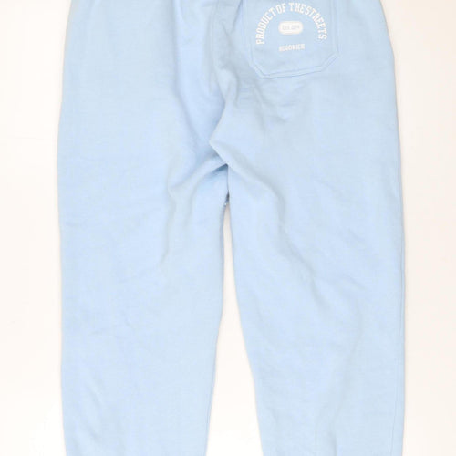 Hoodrich Women’s Blue Sweatpants S Regular Fit Cotton Blend Tapered
