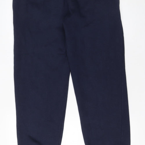 SM Sport Women's Blue Fleece Jogger Trousers Size M