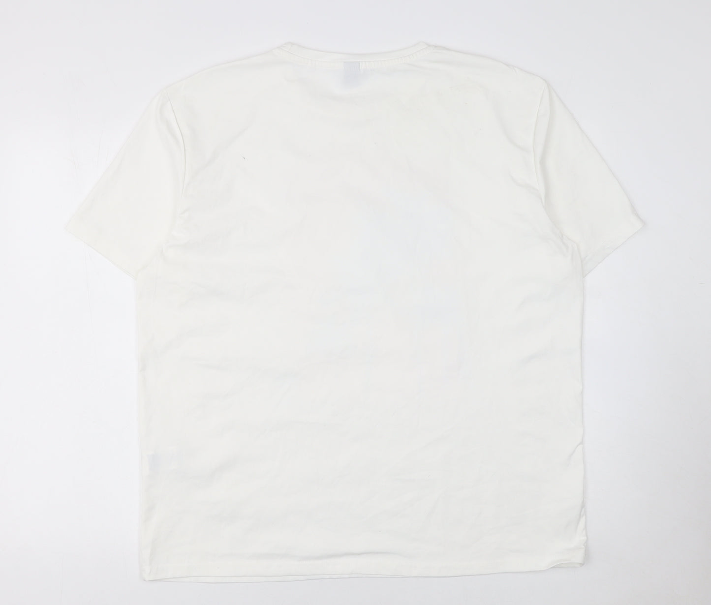 Manfinity Men’s White Summer Rhapsody Graphic Print T-Shirt XXL