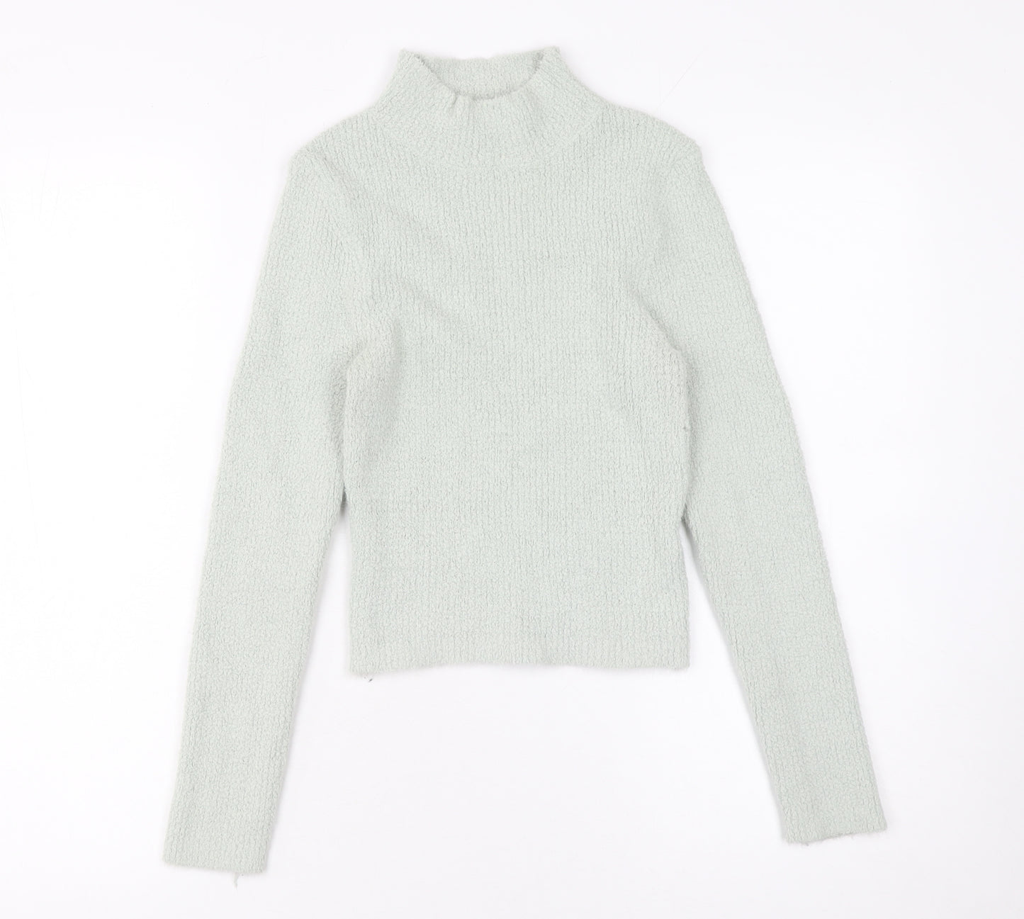 Urban Outfitters Women Grey Mock Neck Slim Knit Pullover Jumper Size S