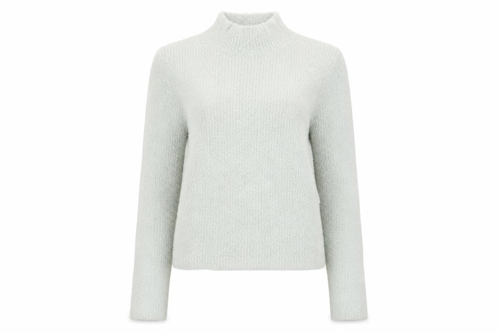 Urban Outfitters Women Grey Mock Neck Slim Knit Pullover Jumper Size S