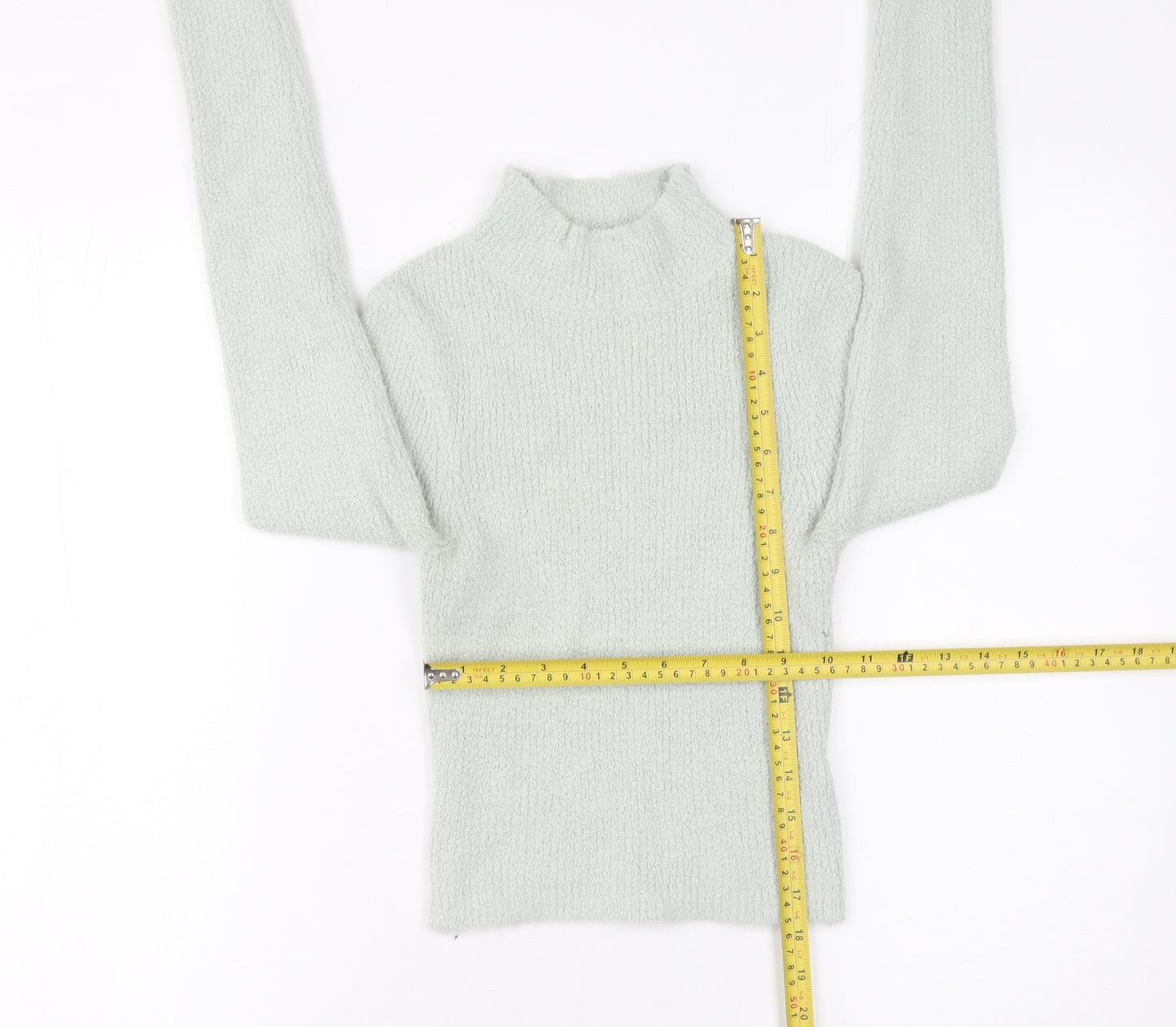 Urban Outfitters Women Grey Mock Neck Slim Knit Pullover Jumper Size S