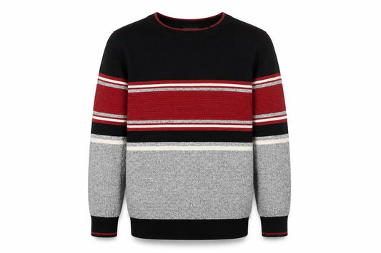 Next Boys Multicoloured Striped Cotton Crew Neck Jumper 9 Years