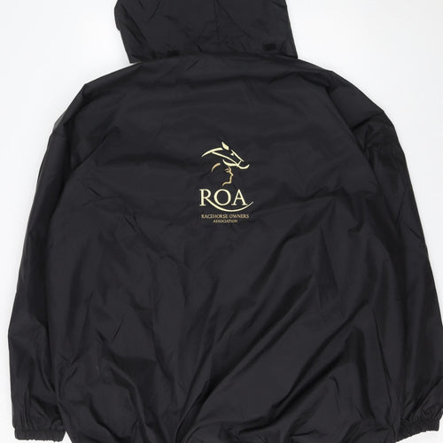 B&C Collection Unisex Black 3XL Windbreaker Jacket ROA Logo Lightweight