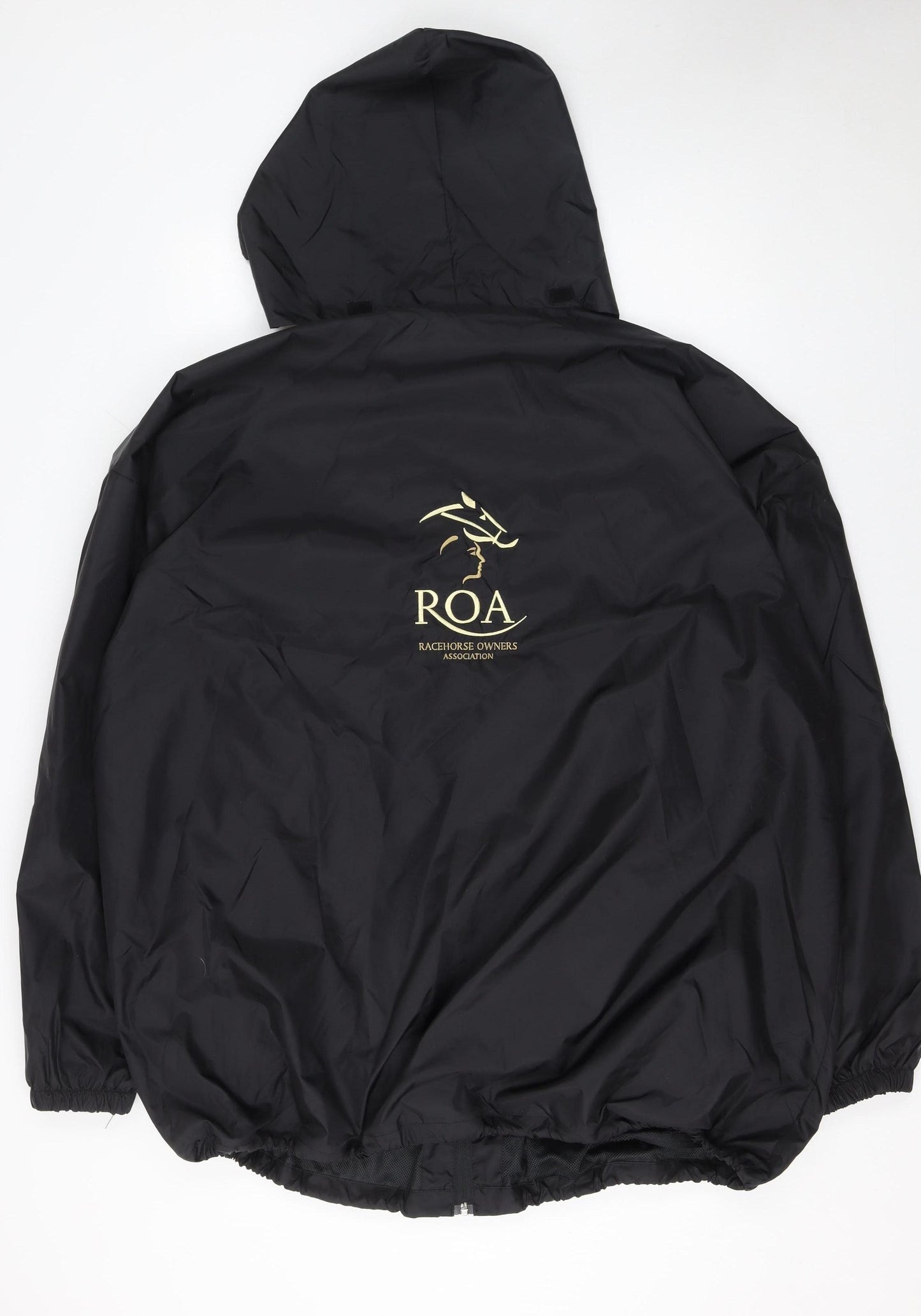 B&C Collection Unisex Black 3XL Windbreaker Jacket ROA Logo Lightweight