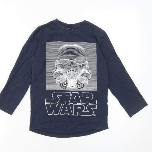 Next Boys Navy Star Wars Stormtrooper Long Sleeve T-Shirt 6 Years
